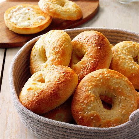 ingredients needed to make bagels.